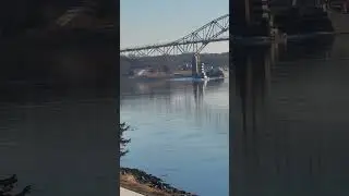 Tugging through Cape Cod Canal   