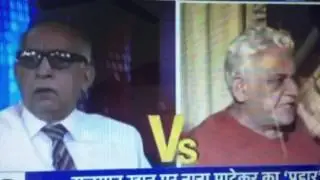 Om Puri debate in IBN-7- he insulted Baramulla martyred soldier Nitin Kumar