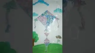 Kite collage by me #craft #artwork #shorts