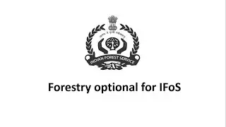 Forestry Optional for UPSC