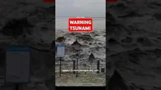 Danger Sign! If the Waves Do This, Run Immediately! 🌊🚨 #shorts #tsunami #trending
