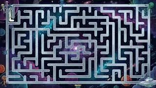 Maze Game Challenge | Solving the  Alien and Spaceship Maze Puzzle Animated  Solution Labyrinth