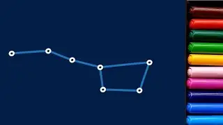 Big Dipper Drawing Easy - Stars - Easy Drawing #easydrawings #learn2draw #ursamajor