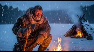 Primitive Winter Survival for 30 Days | Extreme Cold -60&deg;C Routine & Hunting