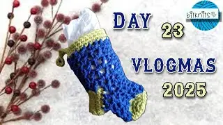 VLOGMAS 2025 ~ ДЕНЬ 23 ~ 🎄 Осталось сшить всего один рождественский носок 🙃