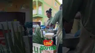 🇩🇲 Wato prepare's traditional Creole dishes- Opening of Independence  #dominica #natureisle  #bouyon