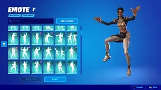 fortnite Shanta Skin With Icon Series Dances & emotes!