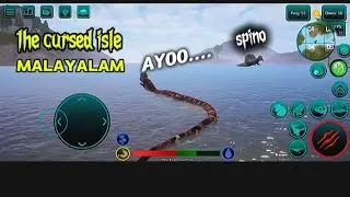 The cursed isle malayalam gameplay🦖  ayyo spinob😱😨#dinosaur 