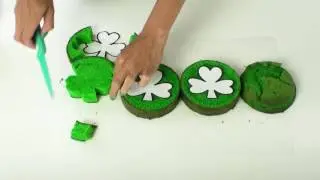 St Patrick's Day Cake with Inside Surprise Shamrock from Creative Cakes by Sharon