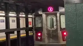 MTA Subway: Flatbush Avenue bound (2) departs Winthrop St