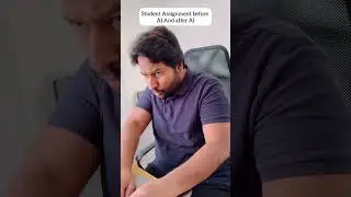 POV: Preparing for assignment before AI Vs After AI #ai #chatgpt #artificialintelligence #funnyvideo