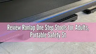 Review Ronlap One Step Stools for Adults, Portable Safety Step Platform for Seniors Small Plastic Be