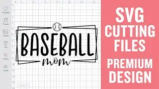 Baseball Mom Svg Cutting Files for Silhouette Premium cut SVG