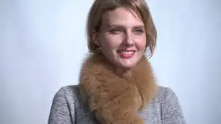 URSFUR Real Fur Collar Scarf for Women, Pull Through Fox Fur Scarf Shrug for Coat