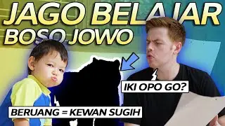BULE JOWO NGAJAR ANAKNYA BOSO JOWO! APA DIA BISA MEDOK?