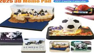Magic Castle 3D Notepad 2025 Calendar Memo Pad Block Notes Hary Design Note Paper Stationery Ac