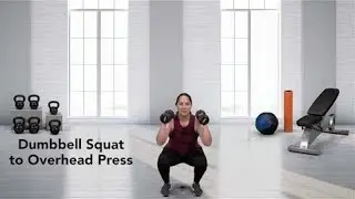 How to do a Dumbbell Squat to Overhead Press