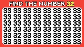 30 Puzzles for GENIUS | Find the ODD One Out | Find The ODD Number And Letter Edition