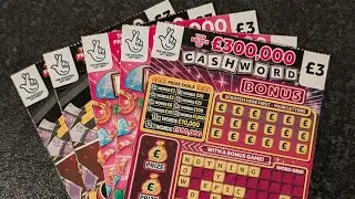 &pound;15 Mix of &pound;3 UK Allwyn National Lottery Scratch Cards 