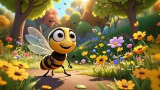 Five Little Bees Buzz in the Hive | Busy Bee Song for Kids | Fun Counting Nursery Rhymes & Baby Song