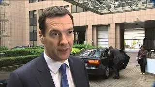 Arrival and doorstep by George Osbourne, Chancellor of the Exchequer of the United Kingdom