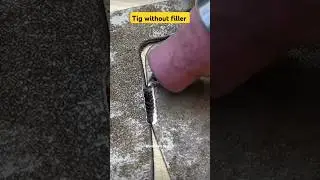 Tig welding without filler material #tigwelder #tig #weldcraftstudio #creativeart #weldingtricks