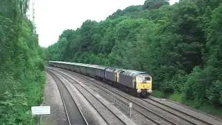 Rail Operations Group 47848 & 47812 Pass Tapton Bridge - 5V47 - 18/06/2016