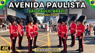 Avenida Paulista, São Paulo, Brazil | Walking Tour 2024 [4K Ultra HD/60fps]