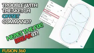 Resolving offset issues in the Fusion 360 sketch environment