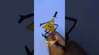 Drawing Bill Cipher [Gravity Falls] #shorts #youtubeshorts #short #drawing #billcipher #art #fyp
