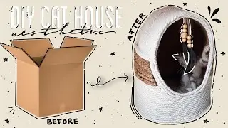 DIY CAT HOUSE | DIY RUMAH KUCING AESTHETIC | IDE USAHA MODAL KECIL UNTUNG BESAR!