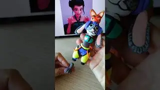 DIY Judy Hopps Zootopia+Zoey KPop Demon Hunters #howto #easy #asmr #clay #trend