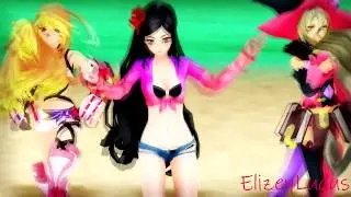 MMD Velvet Crowe Summer Outfit Model Test