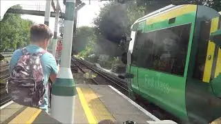 12 Car Southern Electrostar class 377's at Preston Park on Empty coaching stock movement 29/08/2017