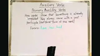 Learn Auxiliary Verbs (Primary Auxiliary Verbs) 📚 