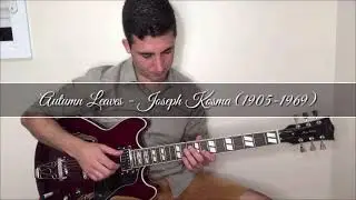 Autumn Leaves Jazz (Guitarra semi ac&uacute;stica Michael) 1/2