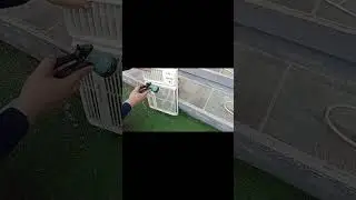 Condura Window-type aircon cleaning #airconditioner #fypシ #fypシ゚viral #cleaning