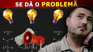 Problemă electrică 3 becuri, 3 butoane și o goarnă - SE DĂ PROBLEMA