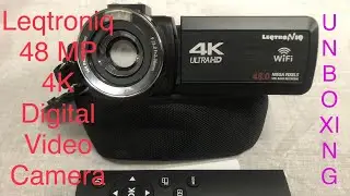 LEQTRONIQ 48 MP 4K Digital Video Camera unboxing