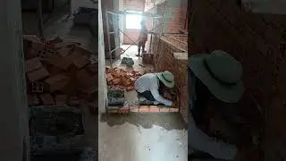 Brick work for shophouse 45BT #construction #architecture #design #building #siteoffice #home