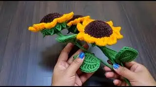 Crochet sunflower pattern pdf Tutorial 1