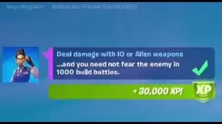Fortnite Challenge - Deal damage with IO or Alien weapons (0/500) - Epic - Chapter 2 Season 7 Week 5