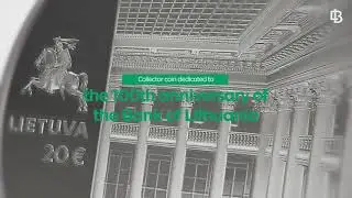 &euro;20 coin dedicated to the 100th anniversary of the Bank of Lithuania