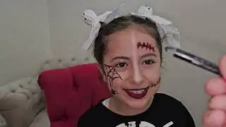 ESMA EN GÜZEL HALLOWEEN MAKYAJI YARIŞMASINA KATILDI ماما جابت بيبي - جنى مقداد | طيور الجنة