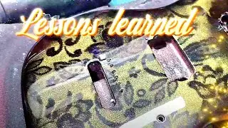 DIY Custom Paint on a Stratocaster. Lessons were learned! #electricguitar #custompaint #guitar