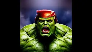 American Presidents as The Hulk - Donald Trump, Joe Biden, Bill Clinton, Barrack Obama