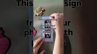 Your sign to frame those photobooth strips that have been sitting in a junk drawer.