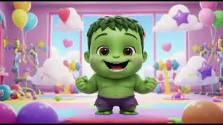 Hulk Muscle Flex 💪 | Big Hulk 6 Pack Abs Kids Rhyme | Strong Hulk Song