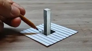 3D Drawing very easy illusion on paper 
