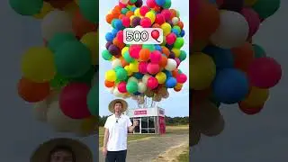 How Many Balloons To Make A Store Fly? @MrBeast #mrbeast #mrbeastshorts #mrleast